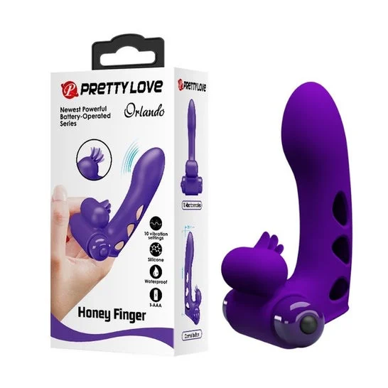 Pretty Love Orlando Funda Dedo Vibrador Morado 1ud