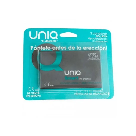 Uniq Smart Pre-Erection Latex Free Condom 3 pz