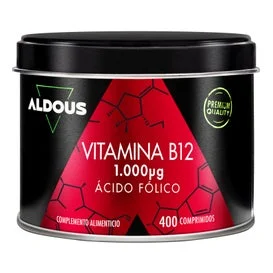 Aldous Vitamina B12 con Ácido Fólico 400comp