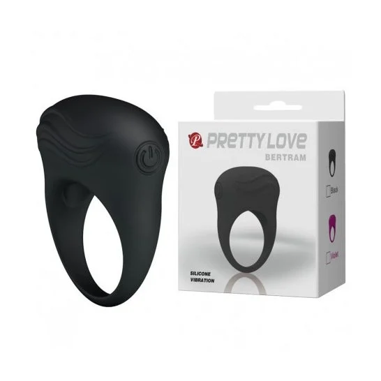 Pretty Love Bertram anello vibrante nero 1pc