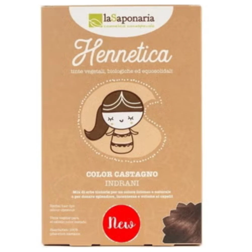 La saponaria Tinta Vegetale Color Castagno - Indrani 100 g