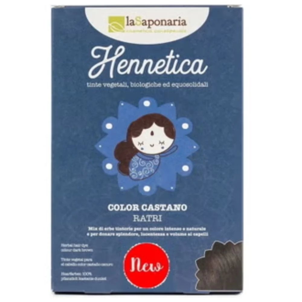 La saponaria Tinta Vegetale Color Castano Scuro - Ratri 100 g