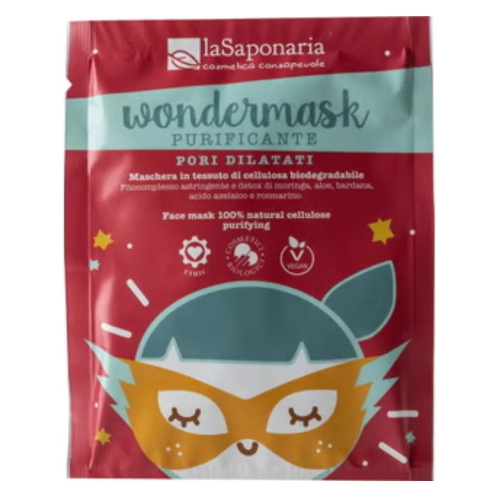 La saponaria Wondermask Maschera in Tessuto Purificante 10 ml