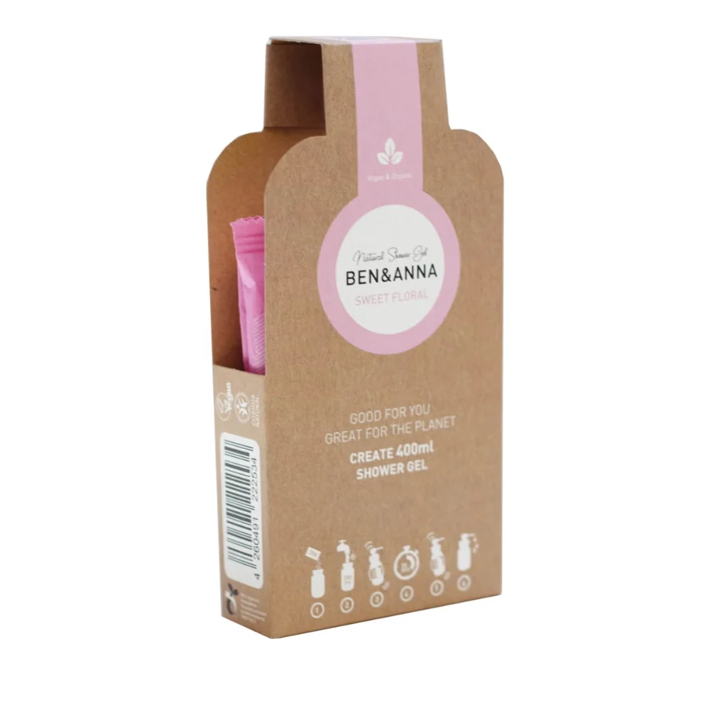 Ben & anna Gel doccia Flakes, Sweet Floral (40 g)