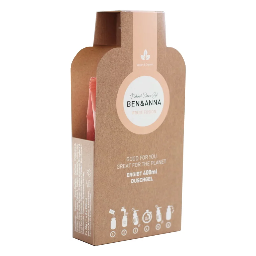 Ben & anna Gel doccia Flakes, Fruit Fusion (40 g)