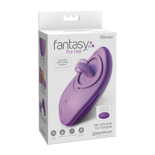 Fantasy For Her Silicone Fun Tongue Stimulator Il suo silicone Fun Tongue 1 pezzo