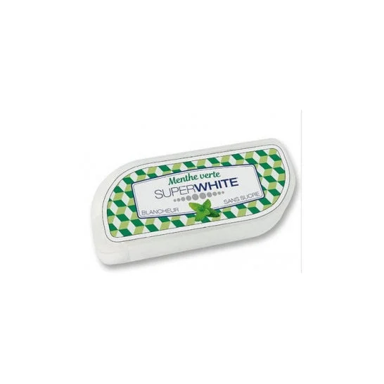 Super Bianco Bote di 50 Pastiglie Fresca Menta Intensa