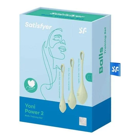 Kit Satisfyer Yoni Power 2 palle cinesi verde chiaro