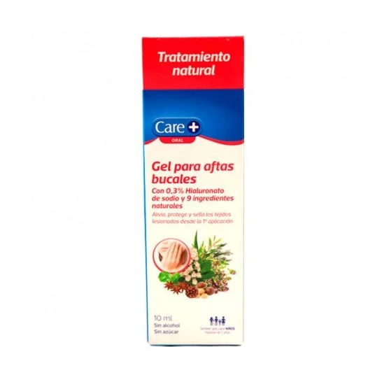 Care+ Gel Aftas Bucales Acido Ialuronico 10ml