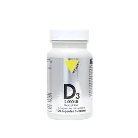 Vit'All+ Vitamine D3 2000UI Cholécalciférol 50mcg 100caps