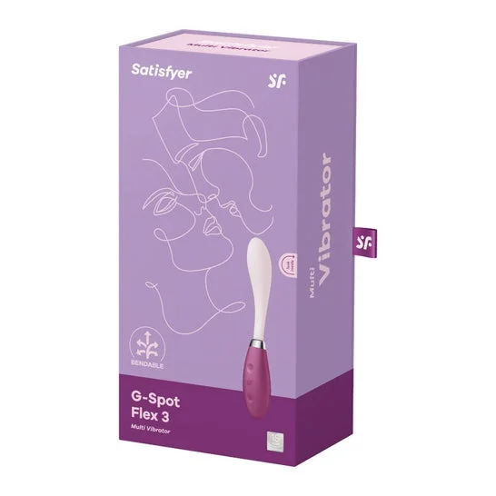 Satisfyer G-Spot Flex 3 Multi Vibratore Rosso 1 Unità