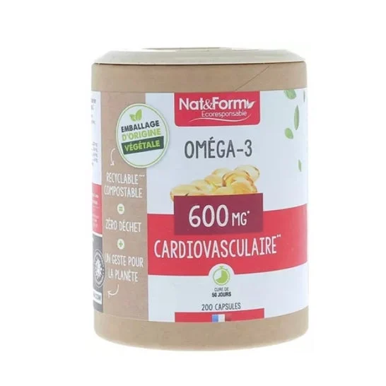 Nat&Form Omega-3 600mg 200caps