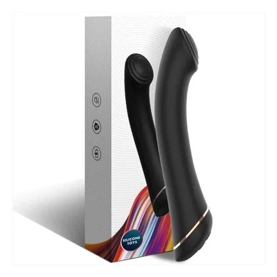 Armony Vibrador Cabeza Plana Silicona Negro 1ud
