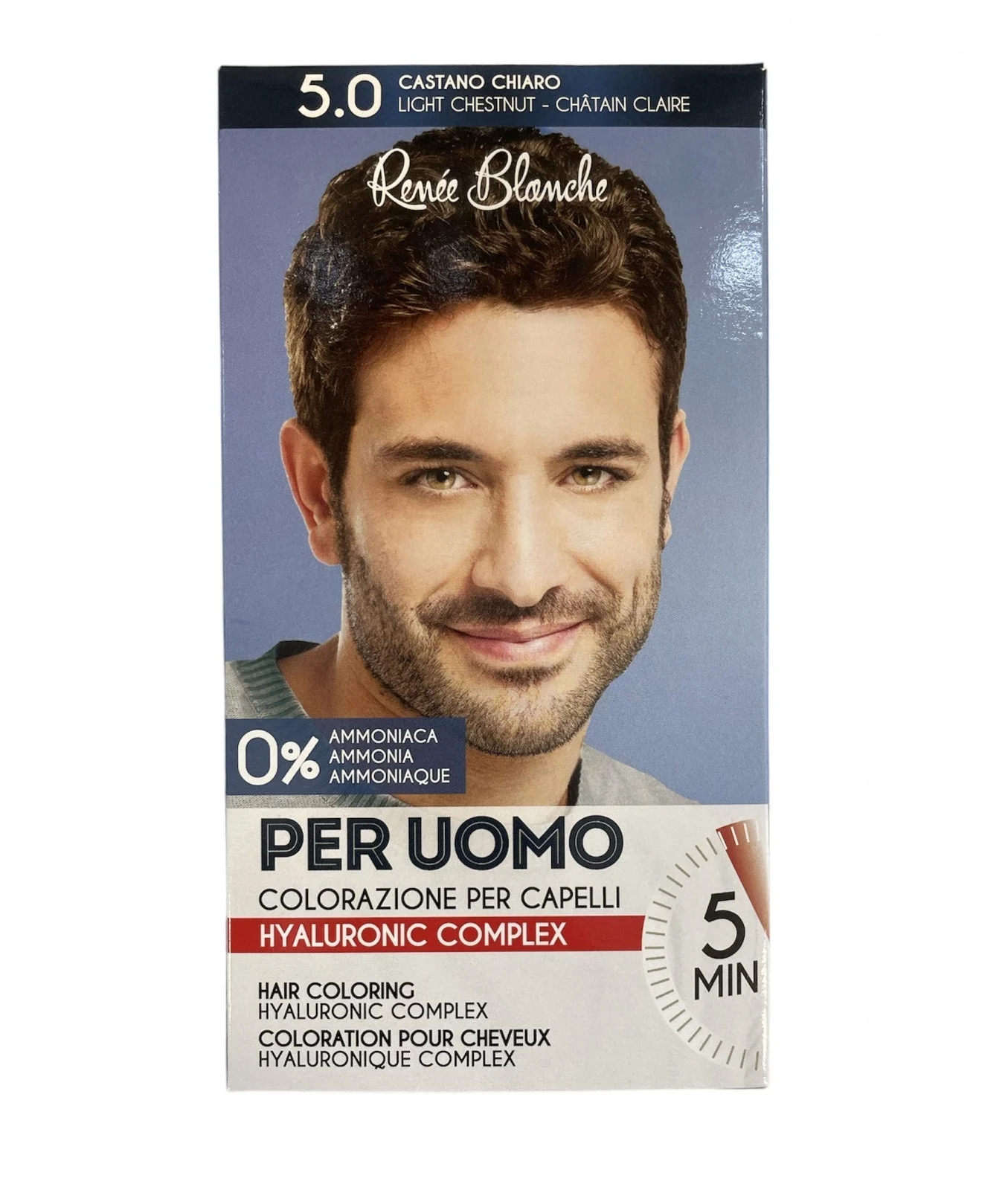 Renee blanche uomo crema colorante 5n castano chiaro