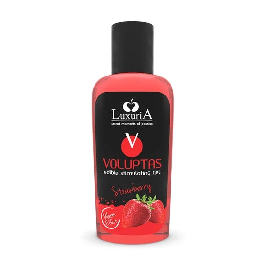 Luxuria Voluptas Gel da Massaggio Commestibile Effetto Riscaldante Fragola 100ml