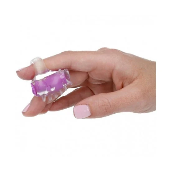 Stimolatore del dito dell'amore casuale viola 1pc