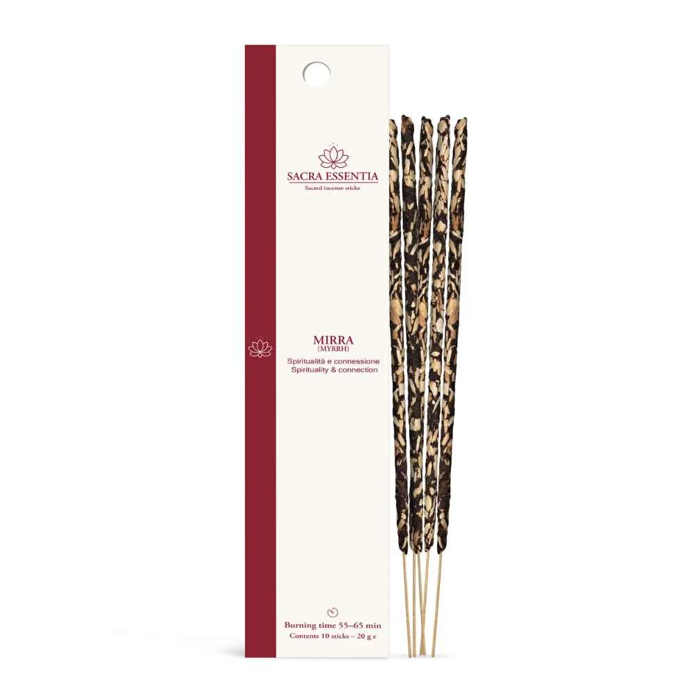 Mirra - Bastoncini di Incenso Biologico - Sacra Essentia - 20g