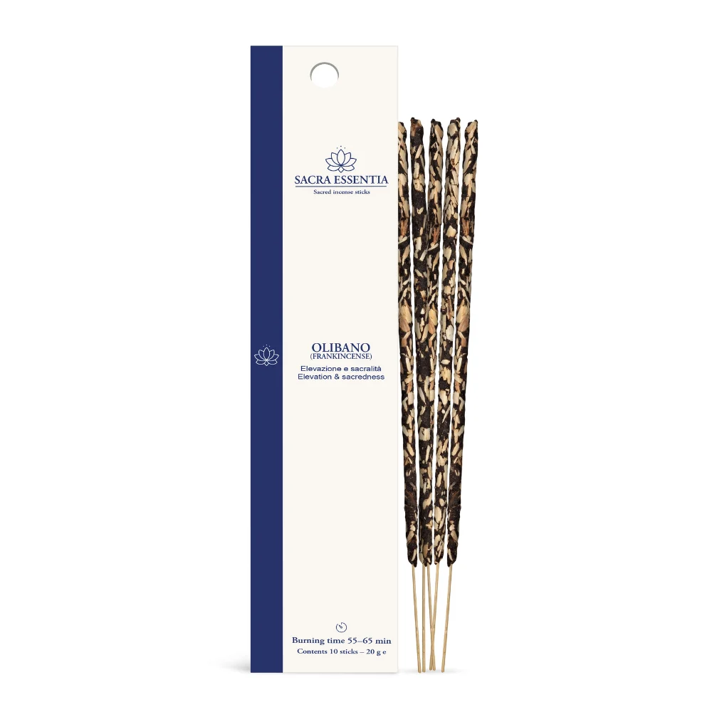 Olibano (Boswellia Carteri) - Bastoncini di Incenso Biologico - Sacra Essentia - 20g