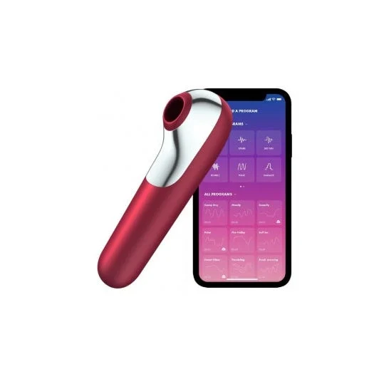 Vibratore d'amore Satisfyer Dual Love e Sucker Red 1pc