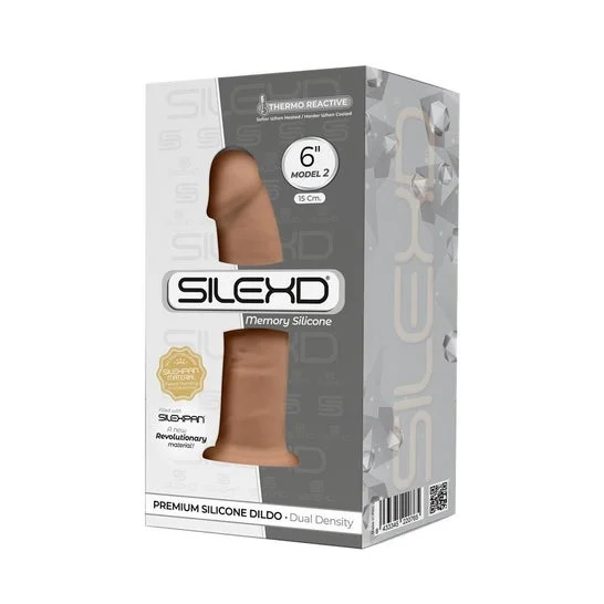 SilexD Dual Density Model 2 Dildo 6" Xm01 Caramel 1 Unità