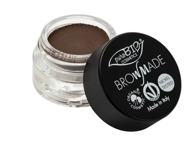 Purobio cosmetics BrowMade Pasta per Sopracciglia, 03 Tortora scuro (4 ml)