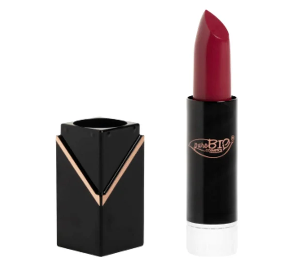 Purobio cosmetics Rossetto Cremoso Opaco Ricarica, 102 - Fucsia Scuro (4,90 g)
