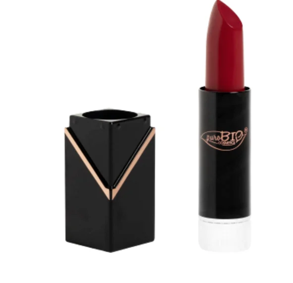Purobio cosmetics Rossetto Cremoso Opaco Ricarica, 103 - Rosso Fragola (4,90 g)