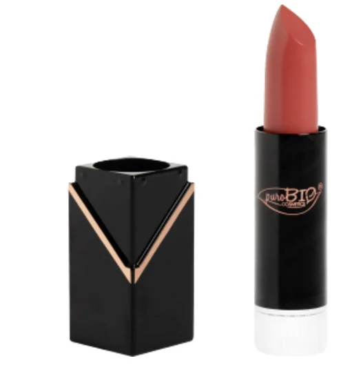 Purobio cosmetics Rossetto Cremoso Opaco Ricarica, 104 - Rosa Pesca (4,90 g)