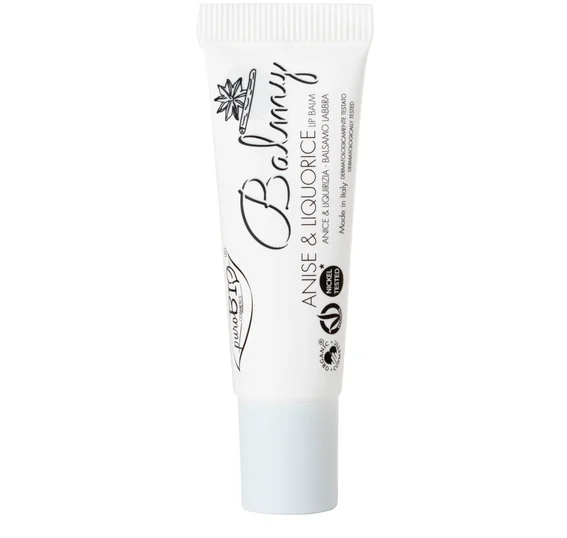 Purobio cosmetics Balmy Balsamo labbra, 01 Lampone (10 ml)
