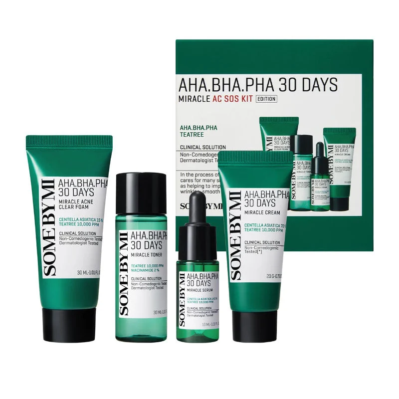 AHA BHA PHA 30 Days Miracle AC SOS Kit (4 pezzi)