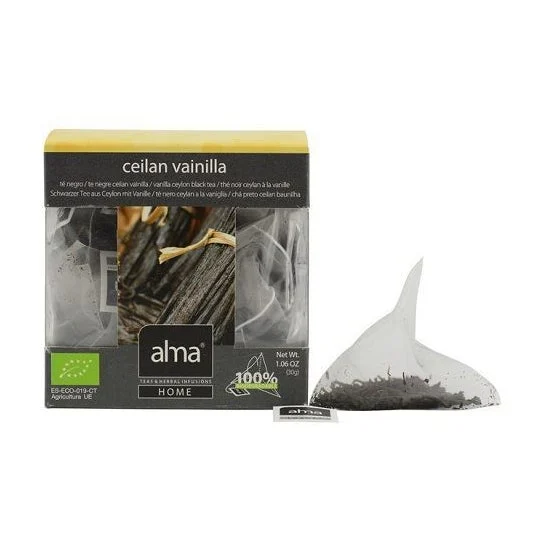Alma Home Infuso di Tè alla Vaniglia Eco Vegan 15 Bustine