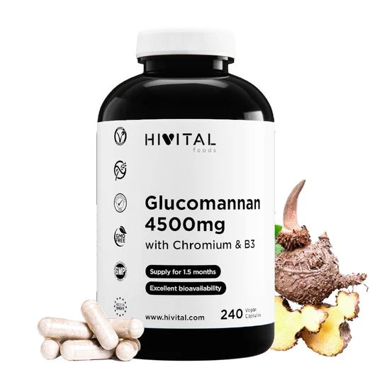 HIVITAL Glucomanano con Cromo y Vit B3 240 cáps