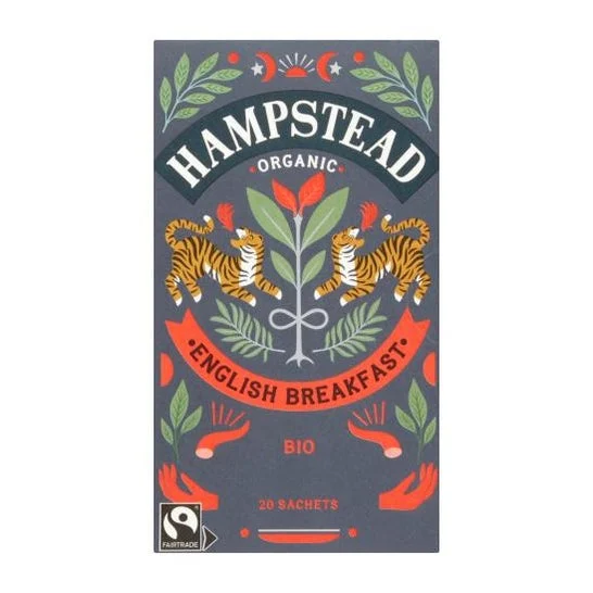 Hampstead Tea English Breakfast Infusión Bio 20 Sobres