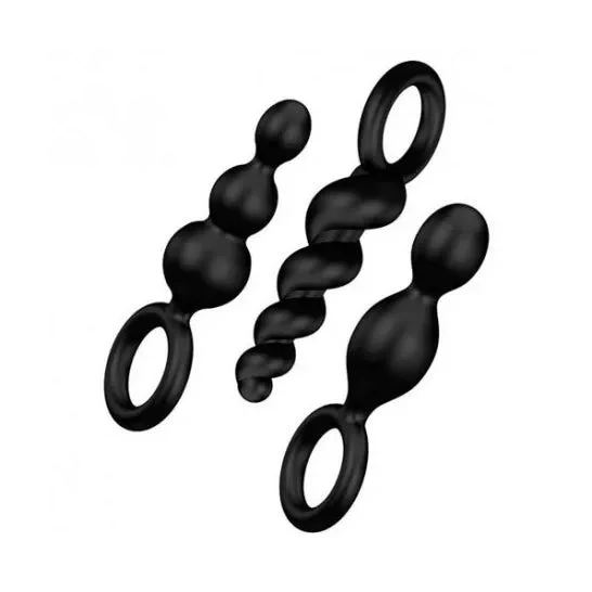 Palle anali Satisfyer Booty Call Black 3pcs