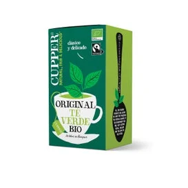 Infuso di tè verde Cupper Bio C.Justo 20uds