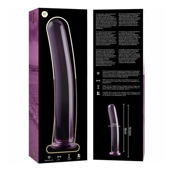 Ibiza Nebula Modelo 17 Dildo Cristal Rosa 18,5x3cm 1ud