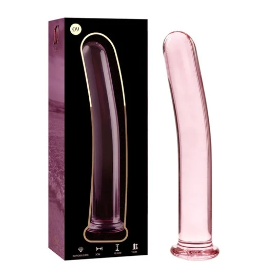 Ibiza Nebula Modelo 9 Dildo Cristal Rosa 15,5x2,5cm 1ud