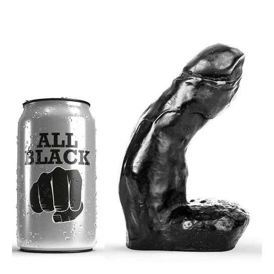 Tutto nero Dildo realistico 15cm 1pc