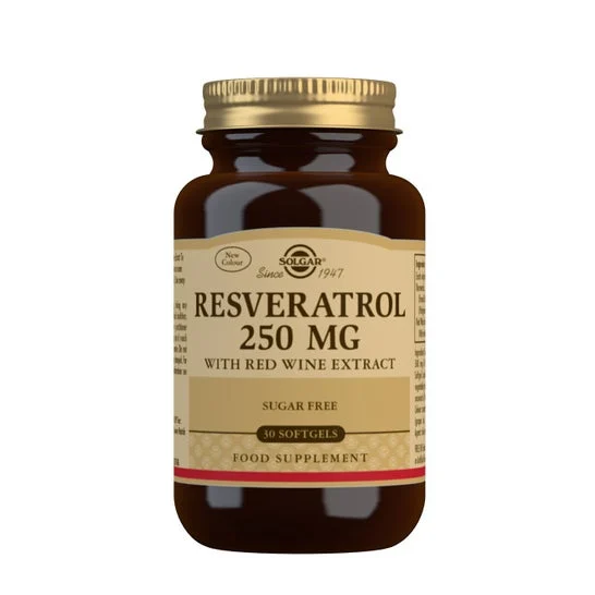 Solgar Resveratrol 250mg con Estratto di Vino Rosso 30 softgels