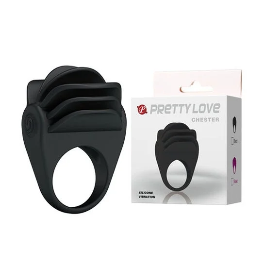 Pretty Love Chester anello vibrante nero 1pc