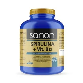 Sanon Spirulina + Vitamina B12 400mg 200comp