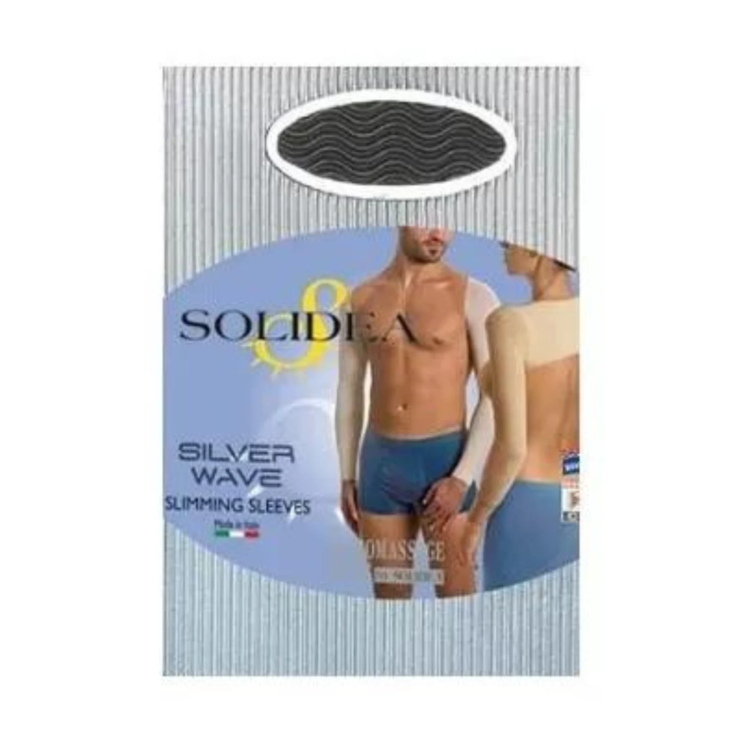 Solidea Silver Wave Slimming Maniche Sleeves 2M Nero