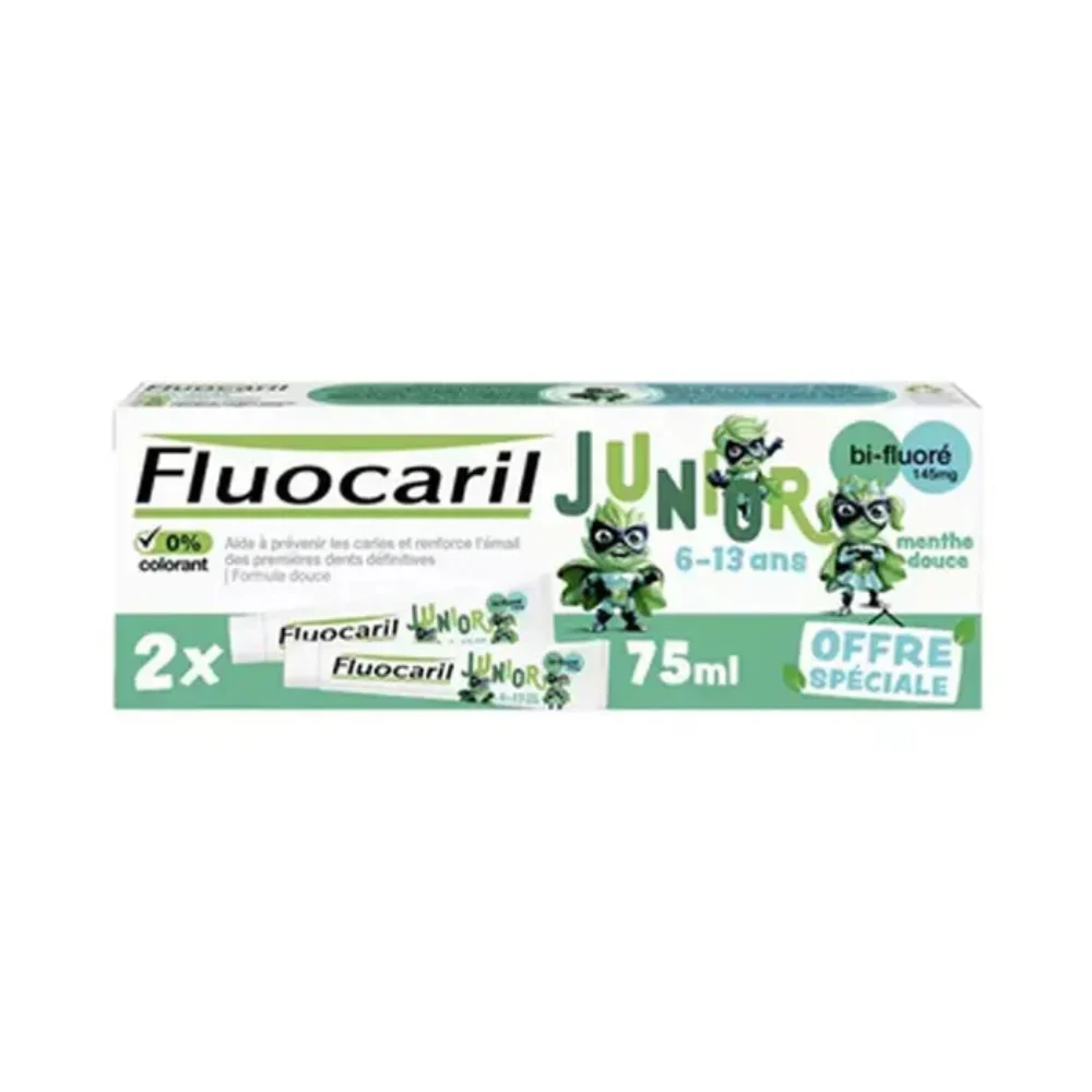 Fluocaril Dentifricio Junior Bi-Fluorato Menta Dolce 6 - 13 anni 75ml