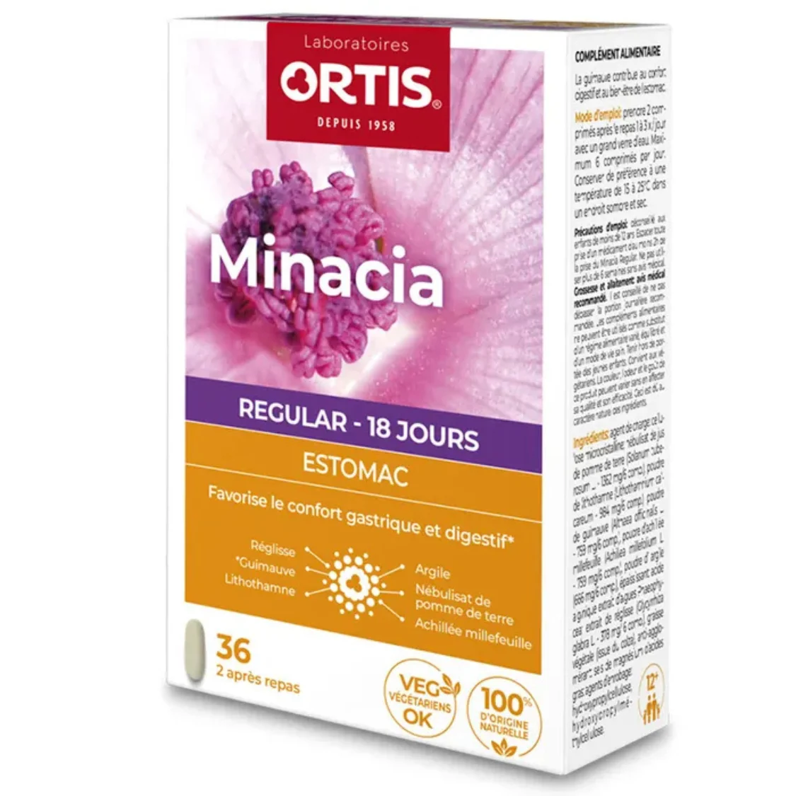 Ortis Minacia Regular 36 compresse