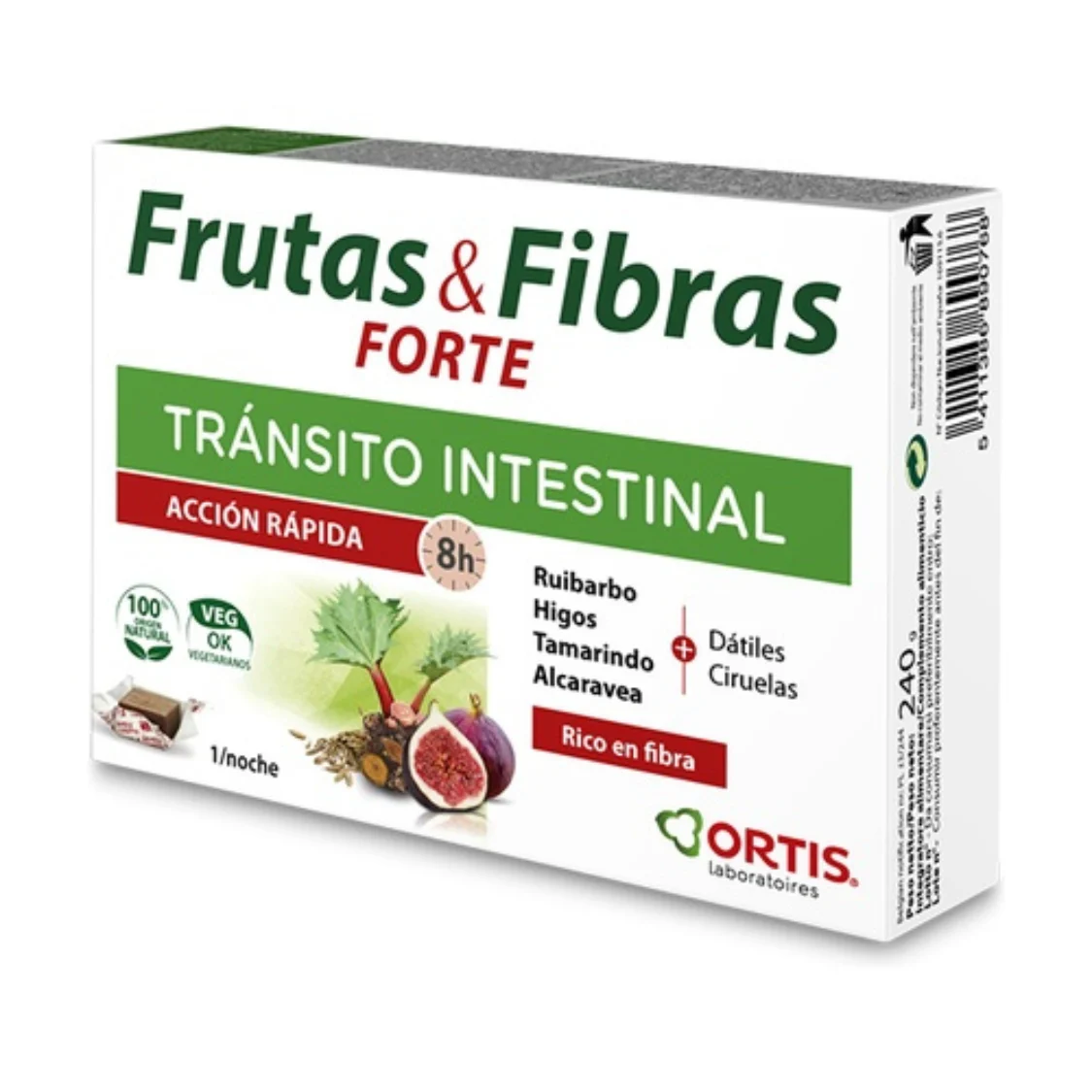 Ortis Frutta & Fibra Forte Transito 12 cubi