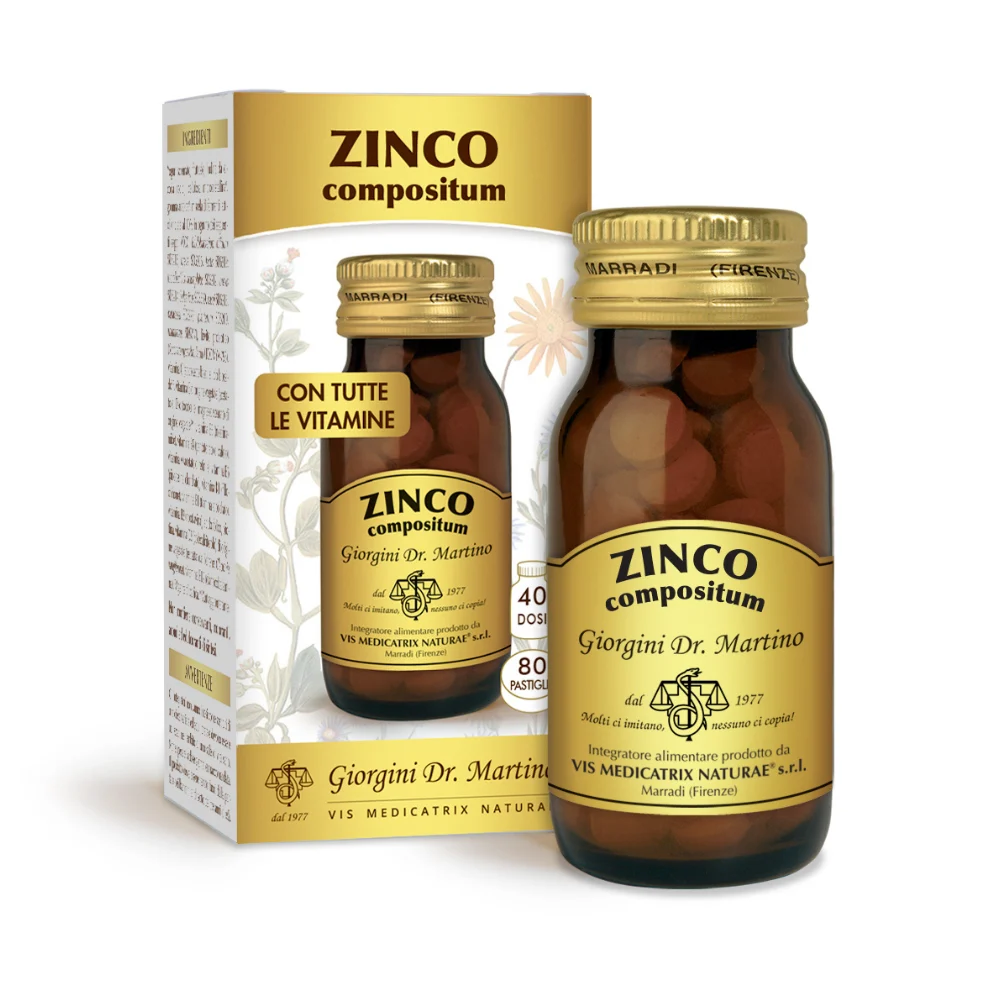 Dr Giorgini Zinco Compositum 80 pastiglie da 500 mg - 40 gr