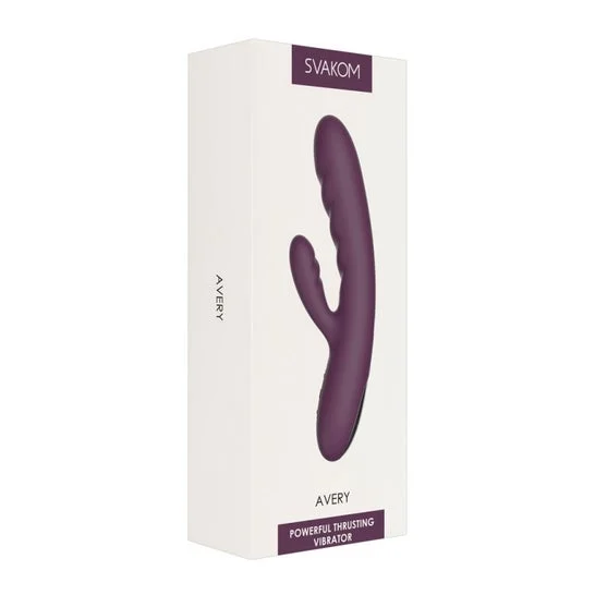 Svakom Avery Powerful Thrusting Vibrator Strawberry Pink 1ud