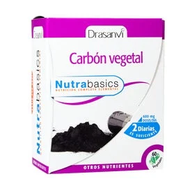 Drasanvi Keto Activated Charcoal Coconut Bark 600mg 60caps