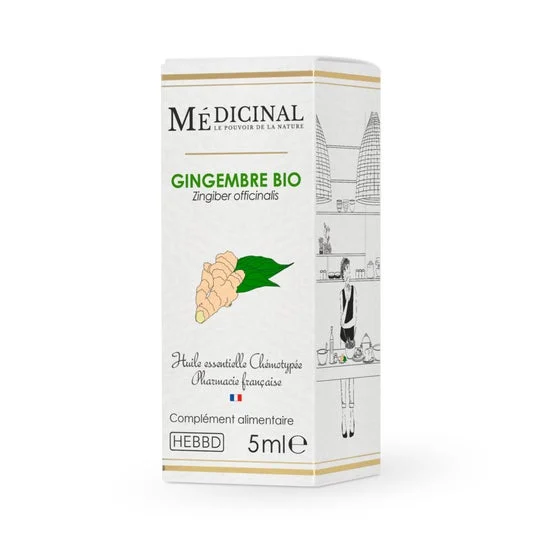Médicinal Aceite Esencial Jengibre Bio 5ml