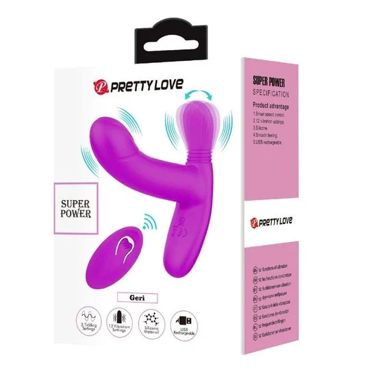 Pretty Love Geri Masajeador Clítoris Control Remoto Rosa 1ud